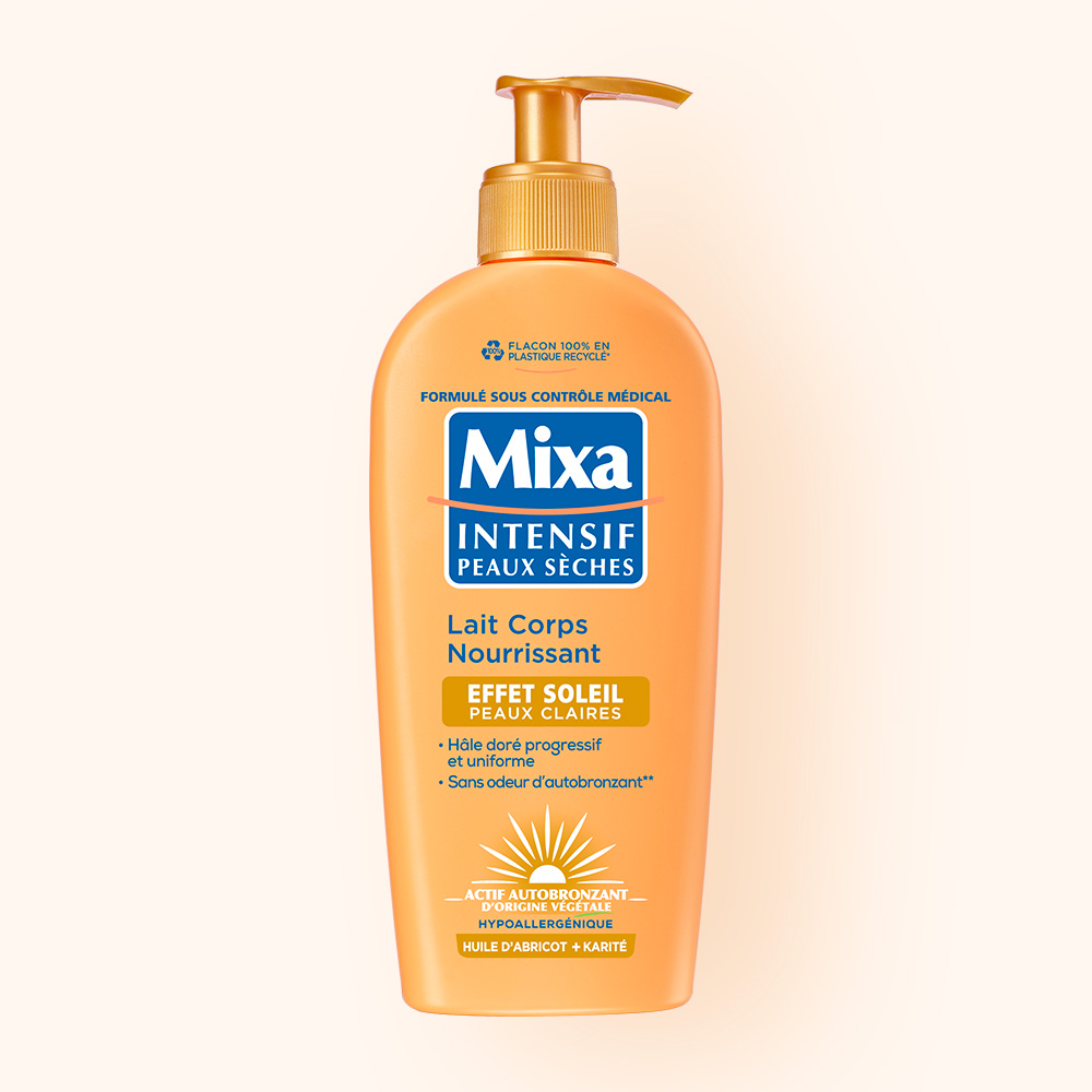 0299-LASC-LAIT-EFFET-SOLEIL-PCLA Lait Corps Nourrissant Effet Soleil Peaux Claires MIXA