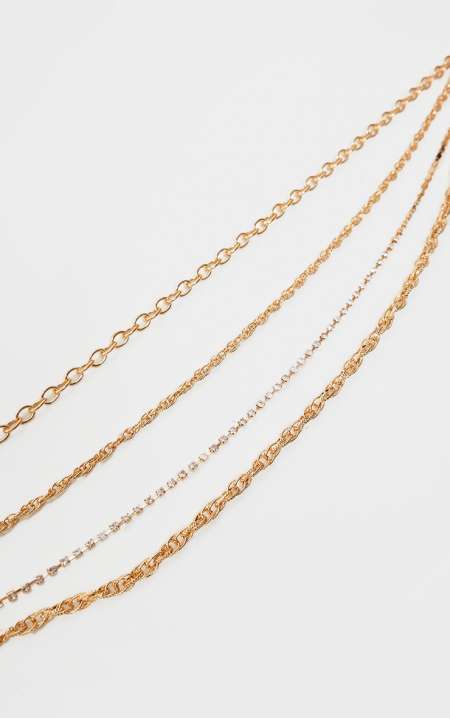 Ceinture femme dorée à maillons variées