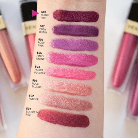 Hean - Glam Métal Gloss n°508 Rubin Fire - 7,5g Violet