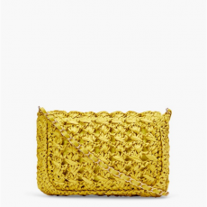 Sac Crochet Crossbody couelur jaune citron