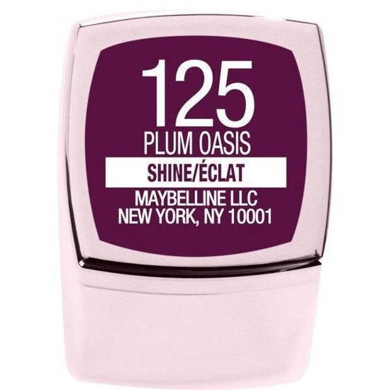 125 Plum Oasis - Rouge à Lèvres SHINE COMPULSION de Gemey Maybelline