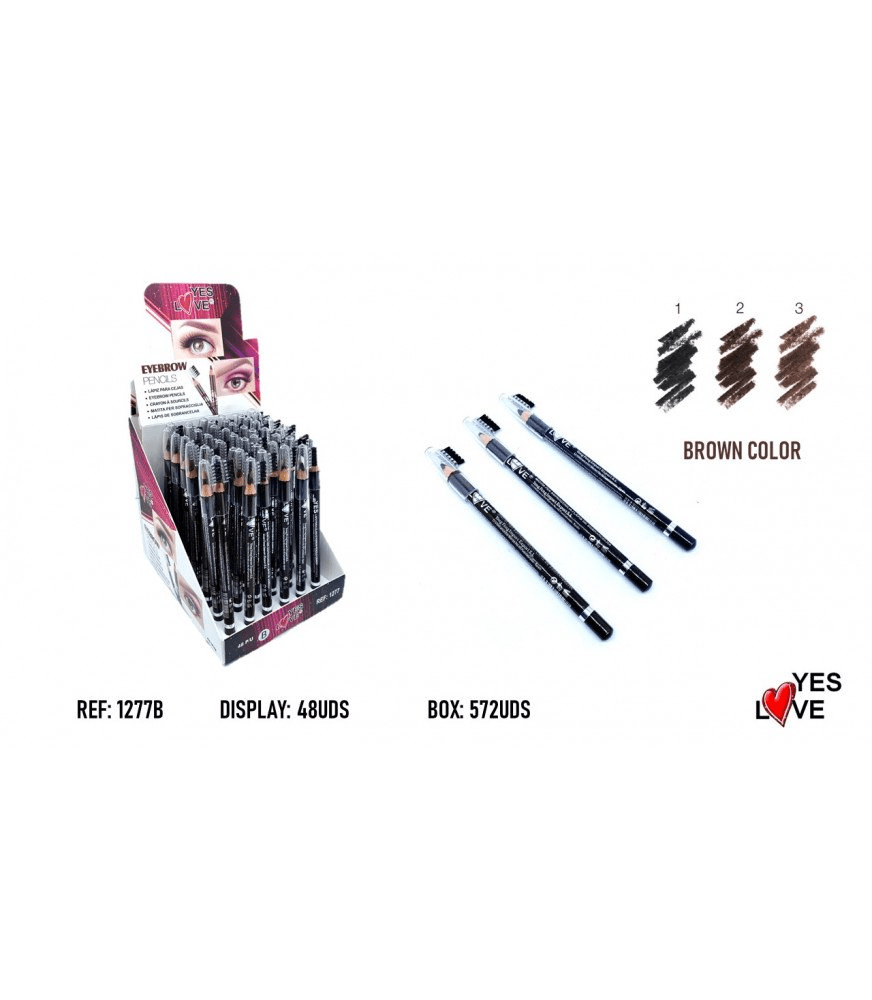 CRAYONS YEUX SOURCILS + BROSSE YES LOVE CRAYONS YEUX SOURCILS + BROSSE YES LOVE