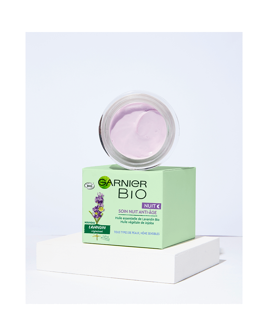 Crème visage à la lavande anti-âge garnier