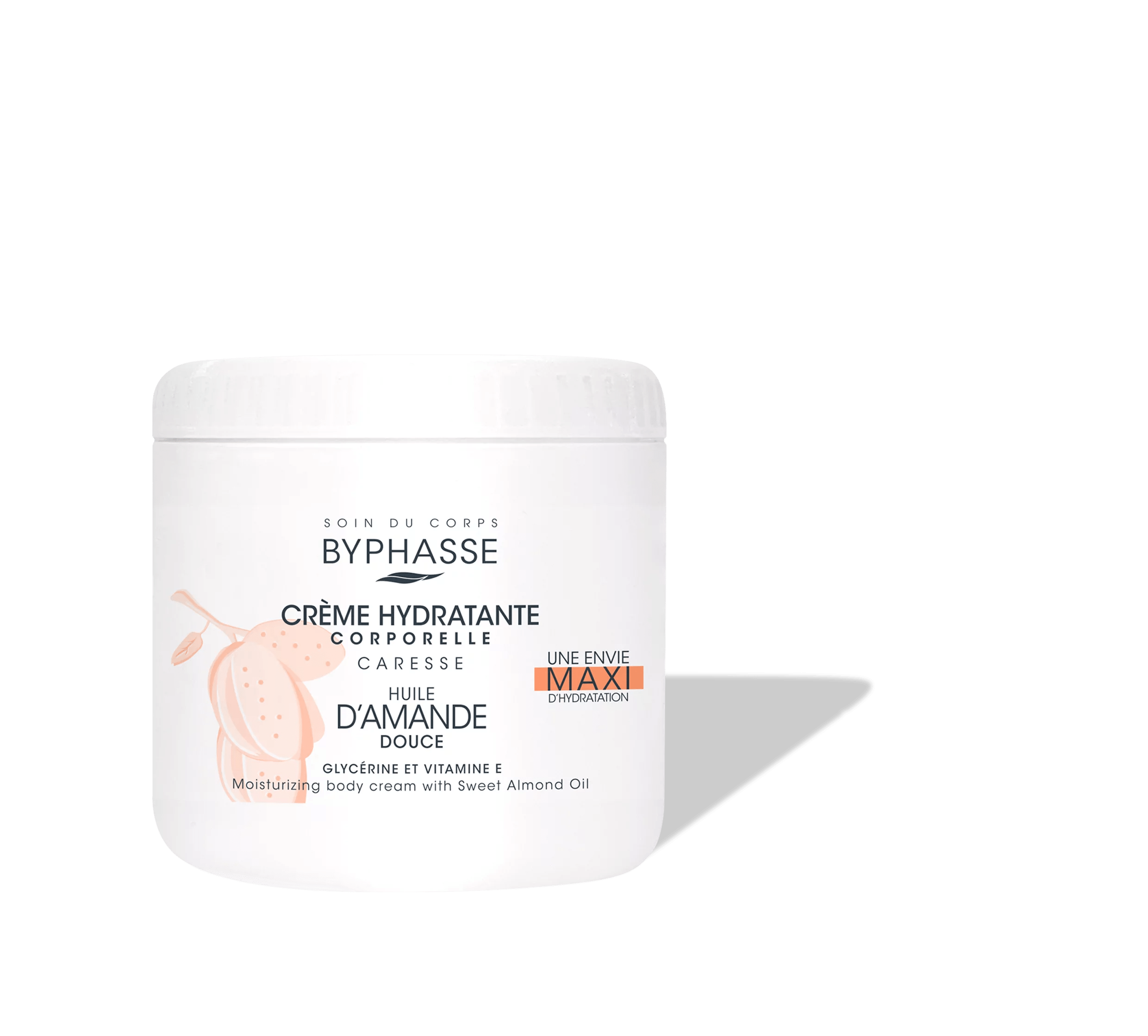 Crème corporelle byphasse à l'huile d'amnde douce Crème corporelle byphasse à l'huile d'amnde douce