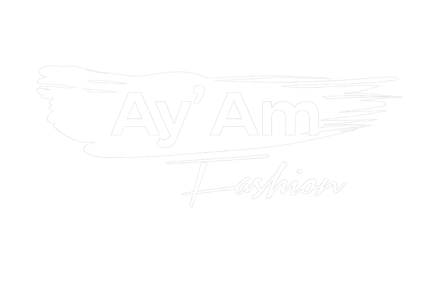 Logo blanc Ay'Am Fashion