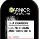 Garnier Pure Active - Gel Nettoyant Charbon - Réduit Points Noirs & Boutons - Nettoie & Désincruste les Pores - BHA & Charbon - Vegan & Cruelty Free - Peaux à Tendance Acnéiques - 250 ml