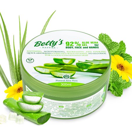 Gel Aloe Vera 92 % Betty's Nature flacon 300 ml