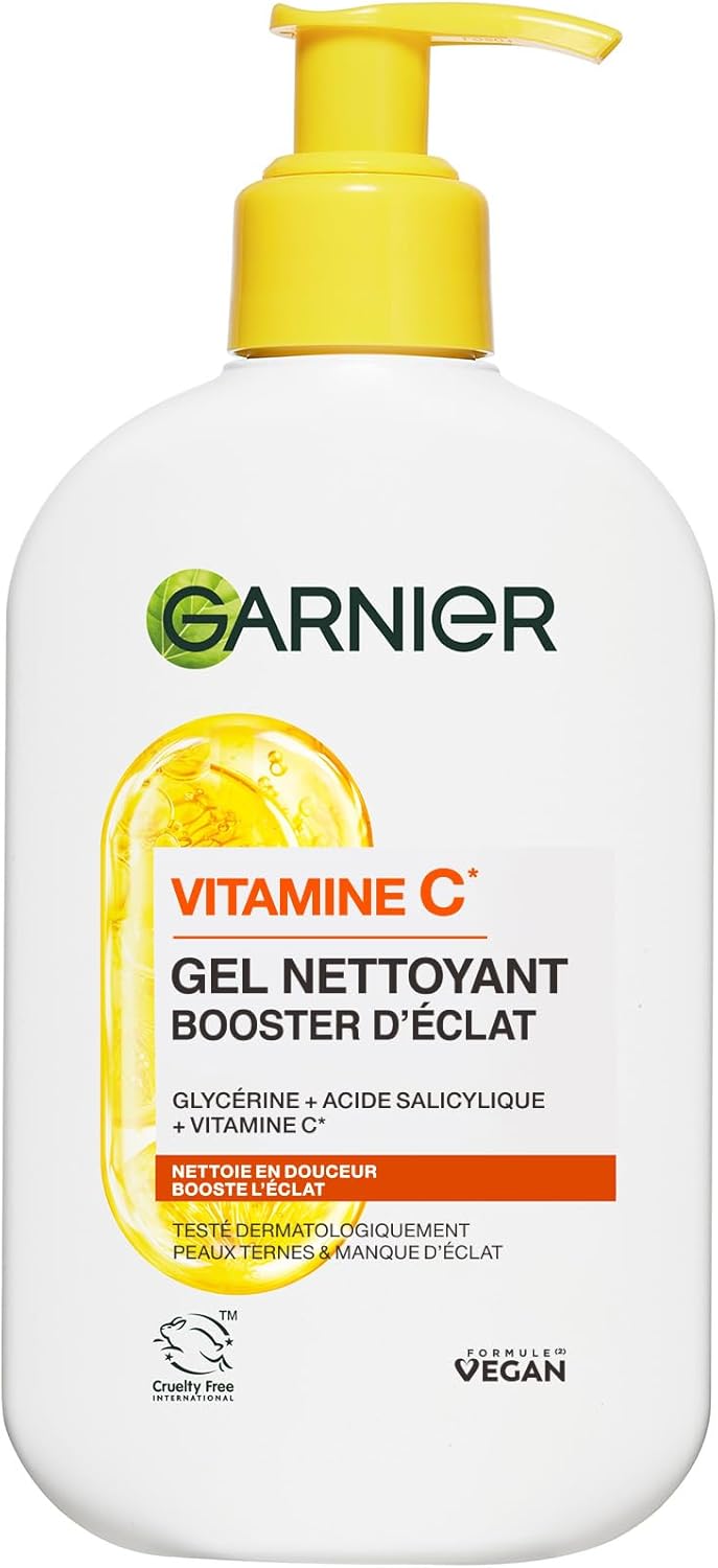 Gel nettoyant de visage vitamine C garnier