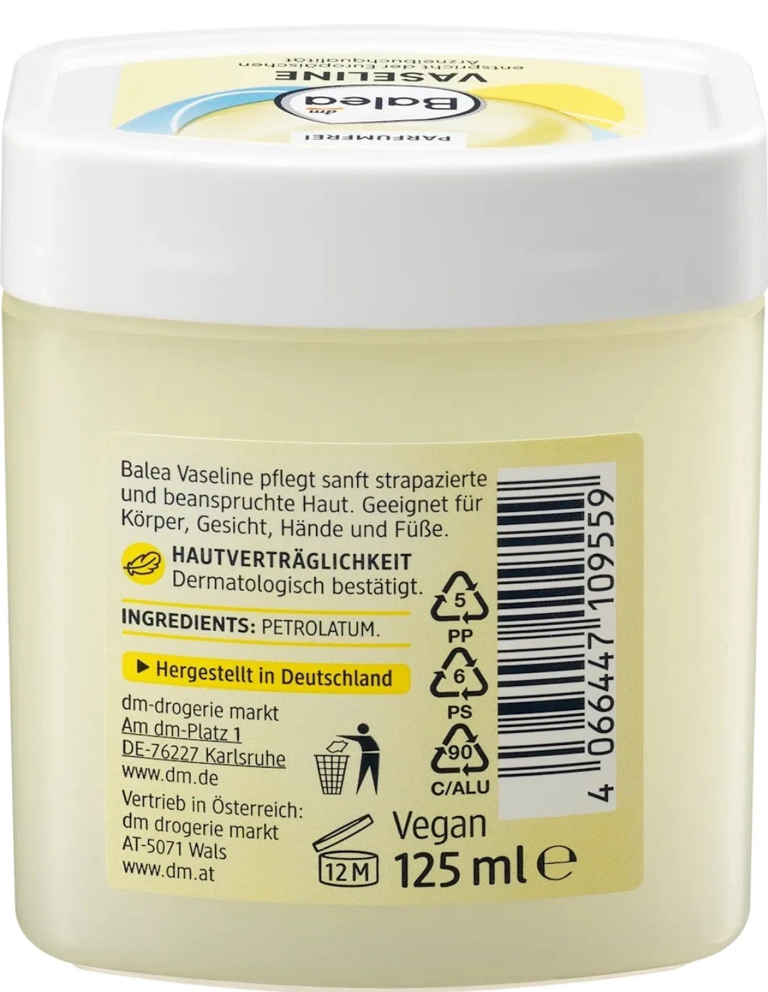 VASELINE BALEA 125ml
