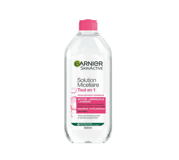 Garnier eau micellaire peau sèche et sensible