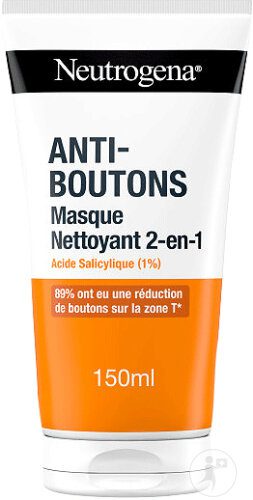 neutrogena-masque-nettoyant-2-en-1-tube-150ml.v2 Neutrogena Anti-Boutons 2-en-1 Nettoyant et Masque