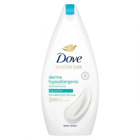 Gel douche dove sans parfum hypoallergénique