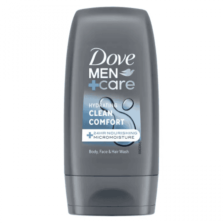 Nettoyage efficace et soin en profondeur pour la peau des hommes.Le gel douche hydratant Dove Men+Care Clean Comfort est spécialement formulé pour les hommes