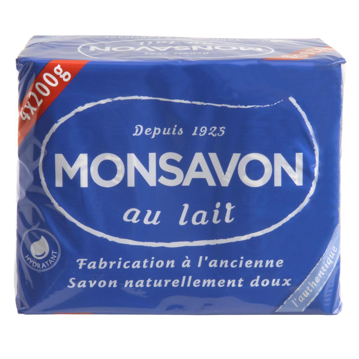 Mon savon au lait authentique 4X200g
