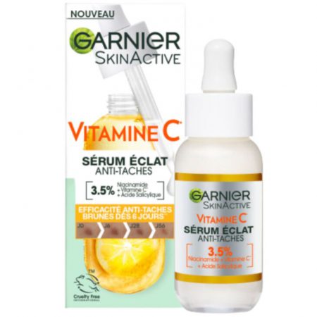 Notre 1er sérum hautement concentré [3.5%] en Vitamine C + Niacinamide + Acide Salicylique, pour un résultat contre les tâches brunes dès 6 jours ! Efficacité prouvée Voir moins