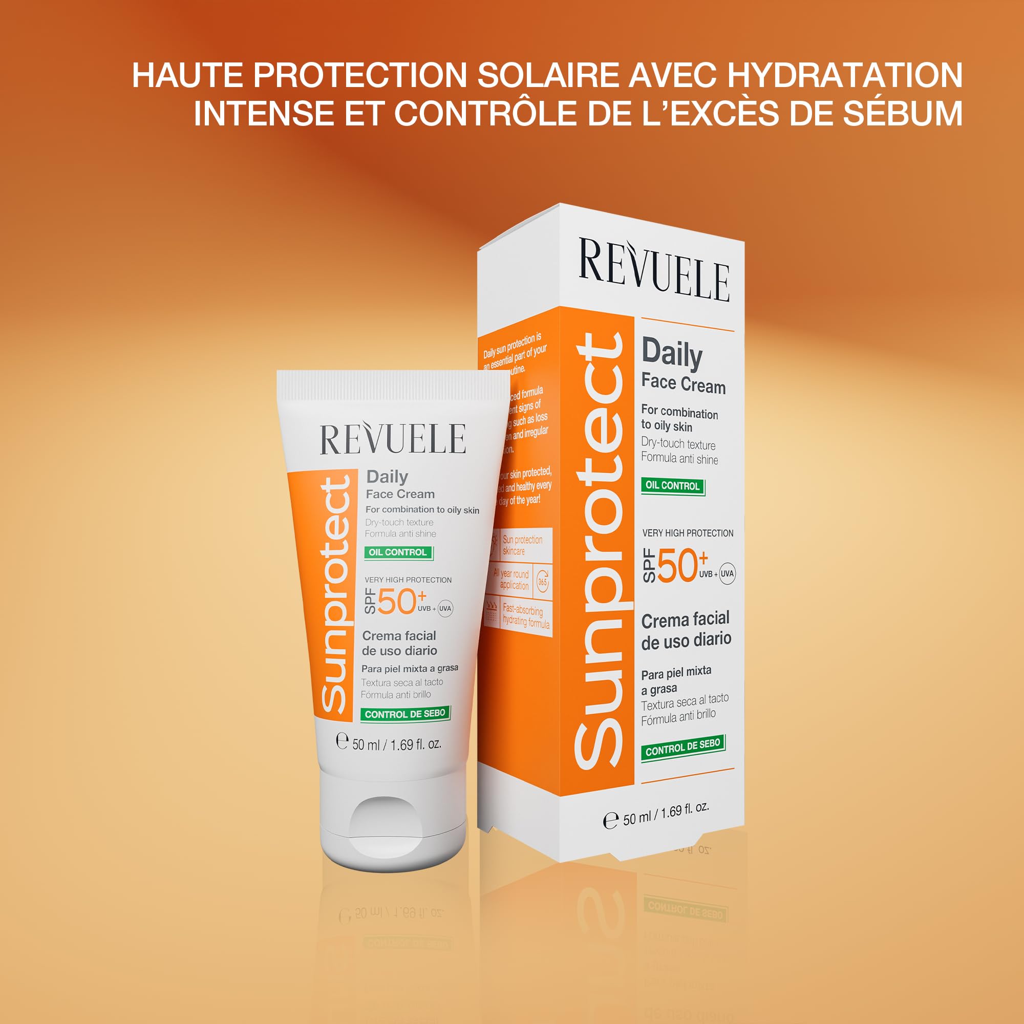 Revuele Sunprotect crème de visage pour peau grasse – Image 1